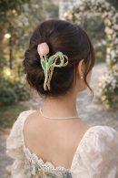 Blush Tulip Bloom Metal Hair Claw