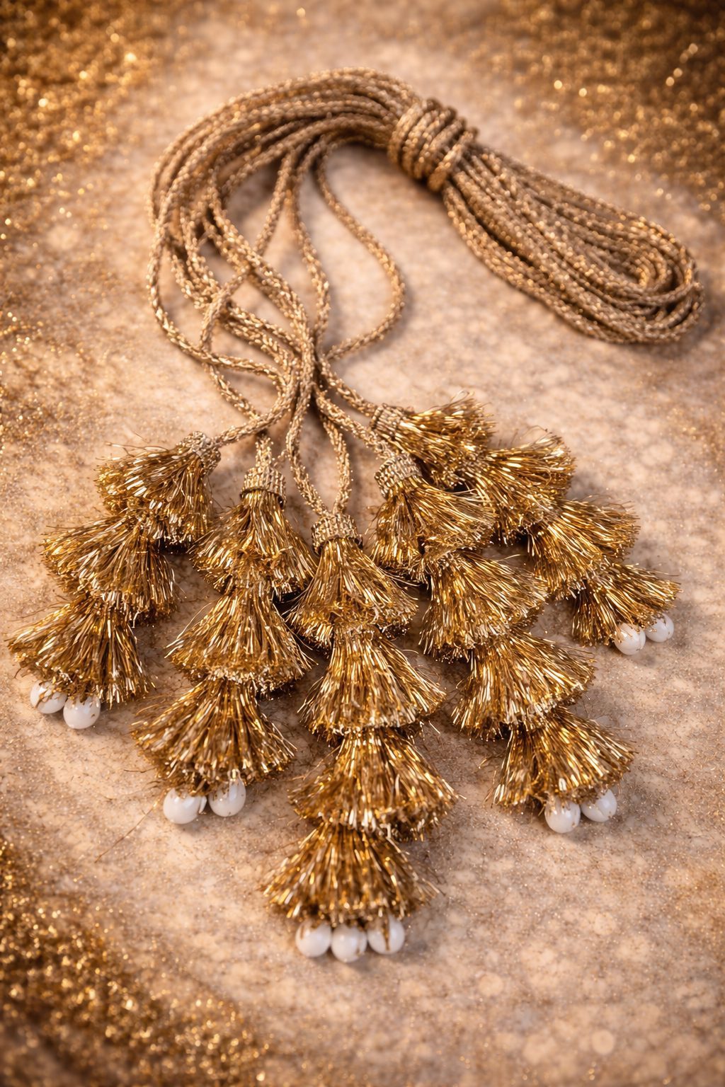 Noor Mahal Bridal Paraandi – Gold