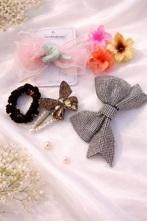 Pastel Charm Hair Accessories Combo