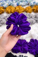 Royal Purple Luxe Satin Scrunchie